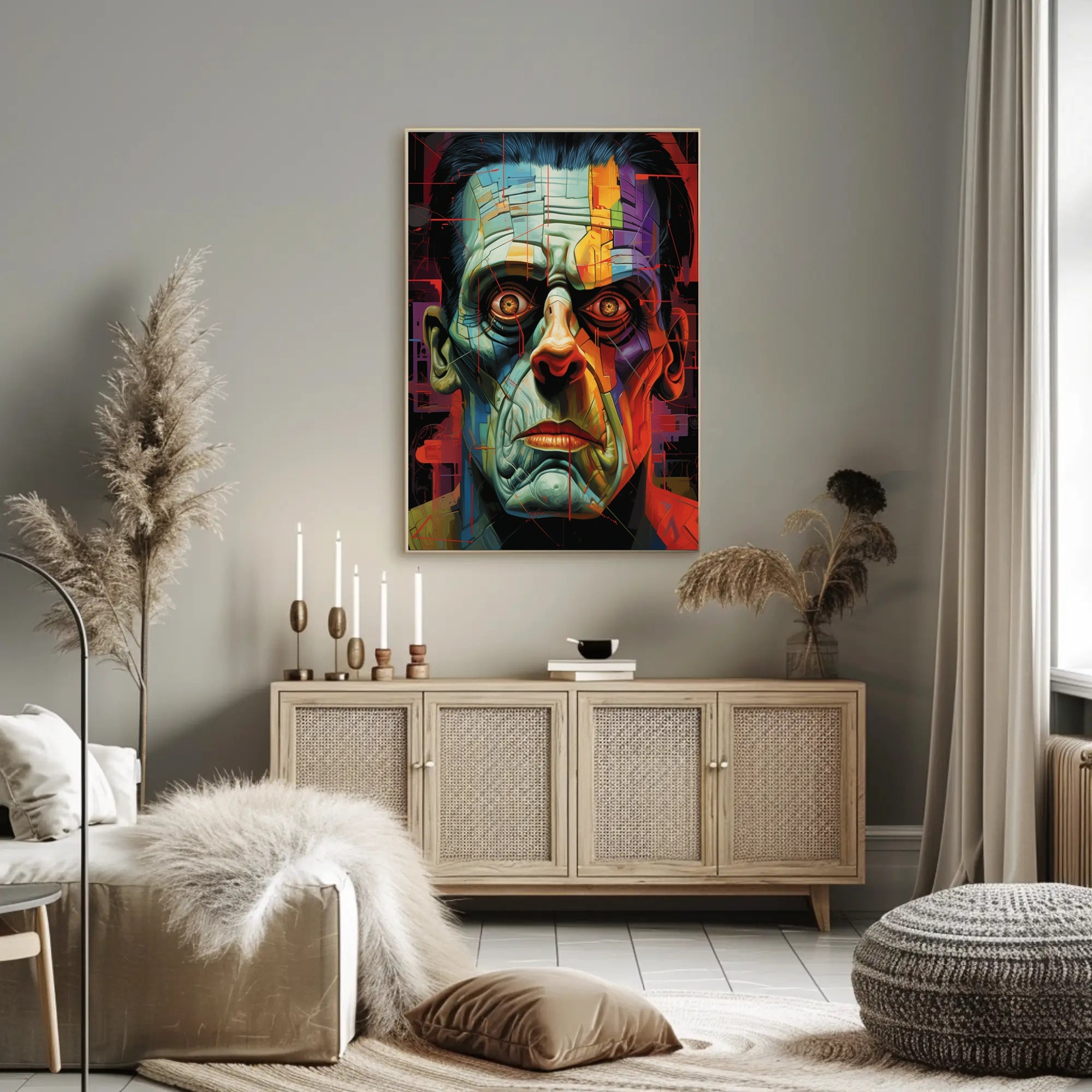 Fragmented Portrait Poster PosterGoat