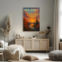 New Jersey Sunset Poster