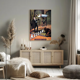 Kellar Magical Levitation Vintage Illusion Cultural Poster