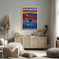 Burlington Lake Champlain Lights Poster