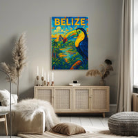 Belize Vibrant Wildlife And Culture Poster