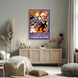 Festive Underground Shopping Poster PosterGoat