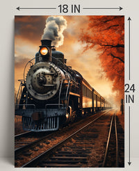 Autumn Steam Journey Poster