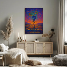 Colchagua Valley Vineyard Art: Mystical Chilean Landscape