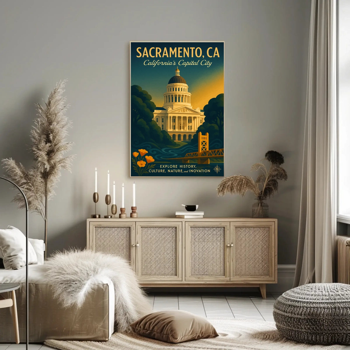 Discover Sacramento Poster