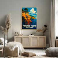 Pictured Rocks, Michigan Poster