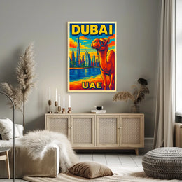 Dubai Vibrant Cityscape Poster