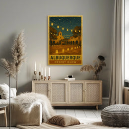 Albuquerque Desert Glow Poster