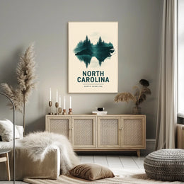 North Carolina Nature Reflection Poster