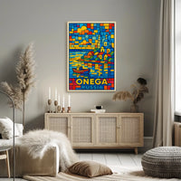 Onega, Russia A Vibrant Mosaic Poster