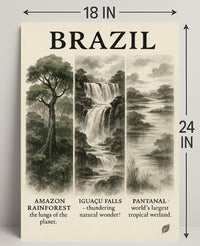 Wonders of Brazil Poster PosterGoat