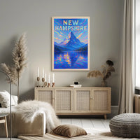 New Hampshire Mountain Scene Poster