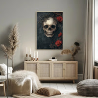 Skull And Roses Poster