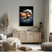 Cozy Fox Companions Poster