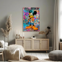 Cartoon Mouse in Urban Street Art Pop Culture Poster