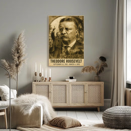 Theodore Roosevelt 26th President of the United States Double Exposure Poster