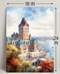 Majestic Castle By The Water Poster
