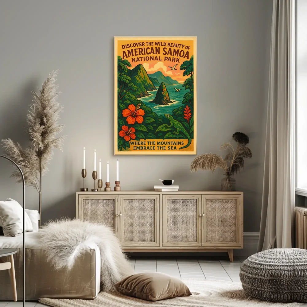 Vibrant Cityscape Skyline Art Poster