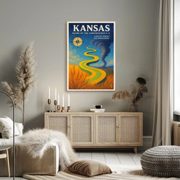 Kansas Heart of the Contiguous U.S Poster