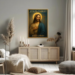 Jesus Christ Wall Art Vintage Print PosterGoat
