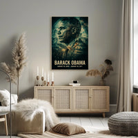 Barack Obama 44th President of the United States Double Exposure Poster