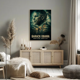 Barack Obama 44th President of the United States Double Exposure Poster