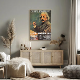 Einstein Theory Relativity Vintage Inspirational Poster
