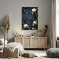 Gothic Skulls and Roses Art Print Poster