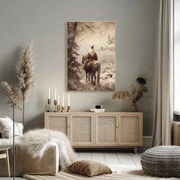 Winter Journey To The Castle Poster