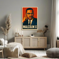 Malcolm X Portrait Poster