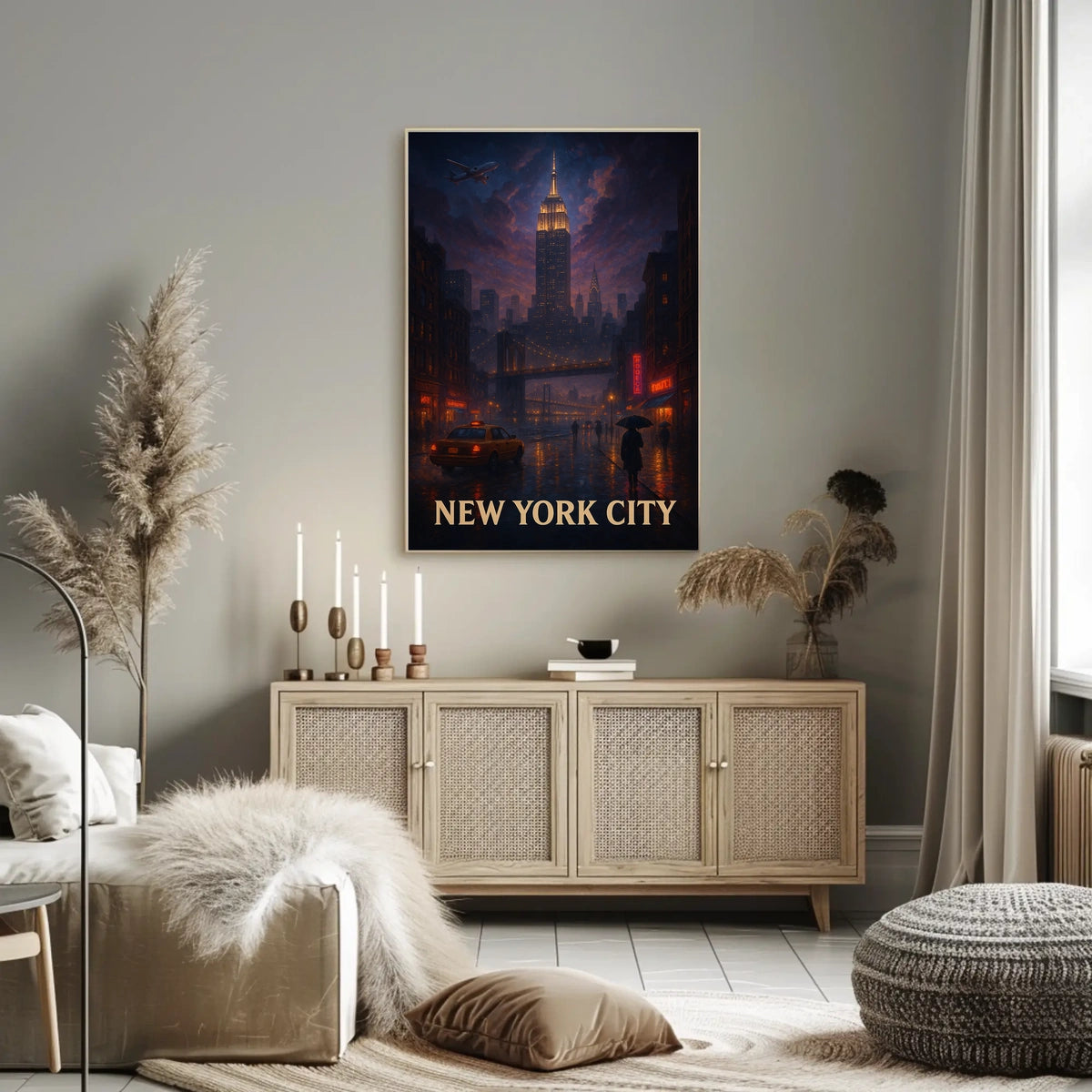 New York City Nightscape Poster