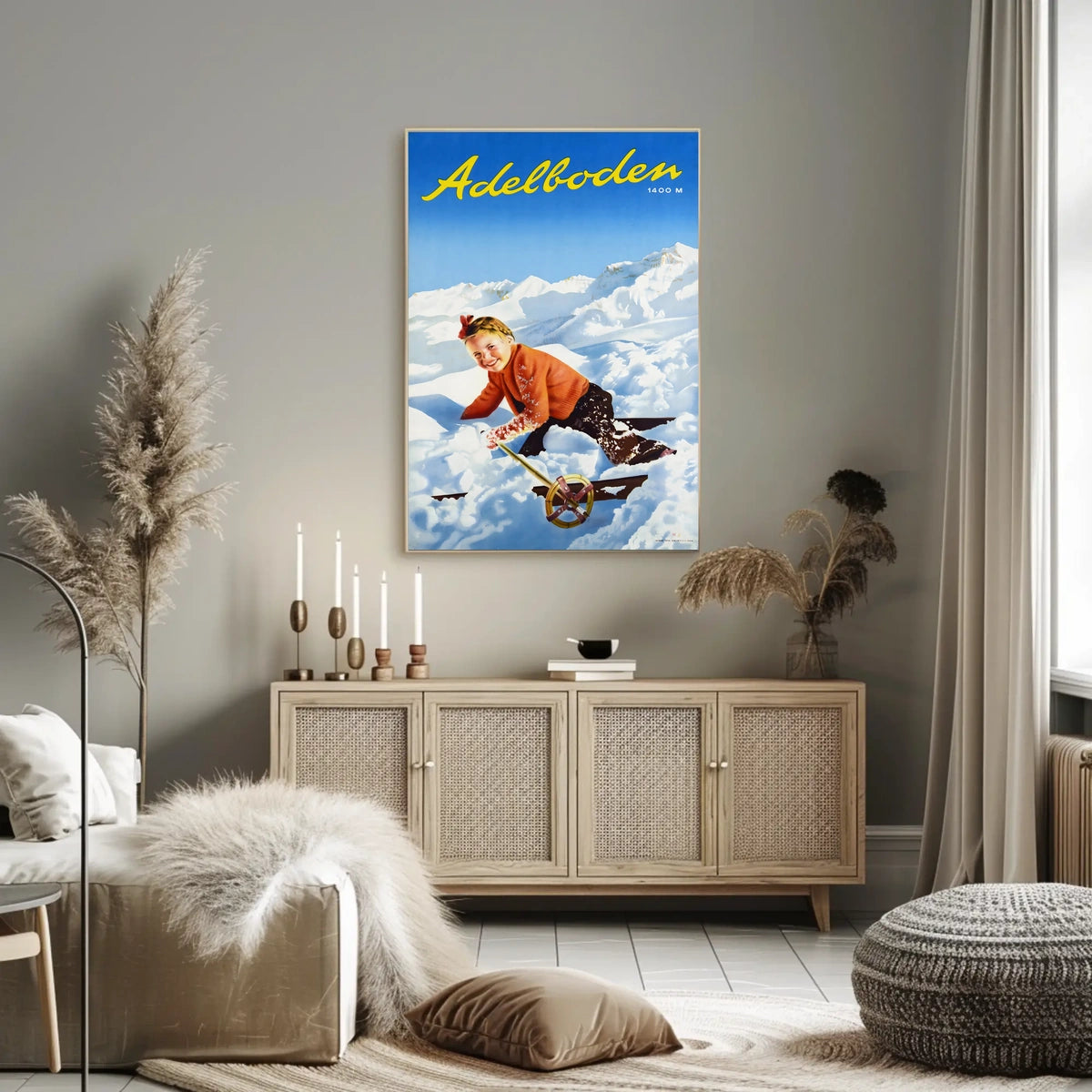 Adelboden Winter Fun Poster