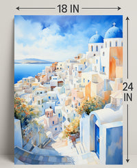 Santorini Serenity Poster