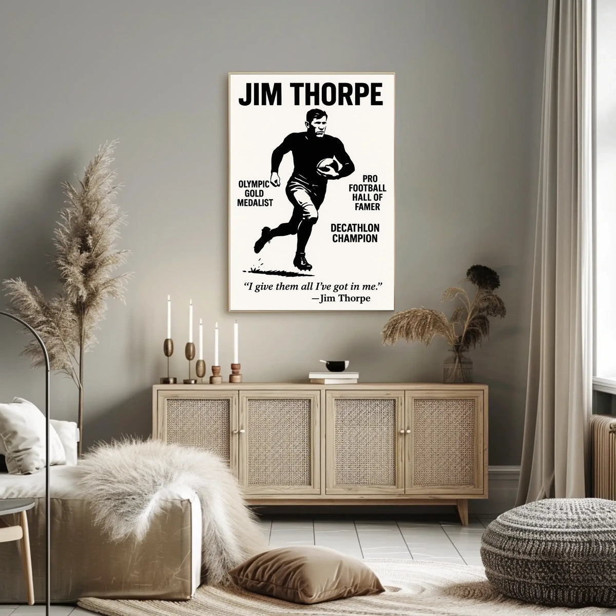 Jim Thorpe Poster Celebrating Thorpe Legacy and Heritage