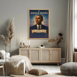 Barack Obama portrait art: Historical or Presidential Poster