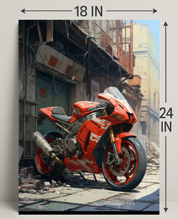 Urban Motorcycle Dream Poster PosterGoat