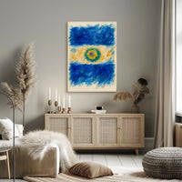 Abstract Watercolor Flag Abstract Poster