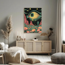 Cosmic Eye Landscape Art Print Poster for Home Decor PosterGoat