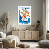 Ski Vermont Adventure Poster