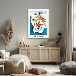 Ski Vermont Adventure Poster