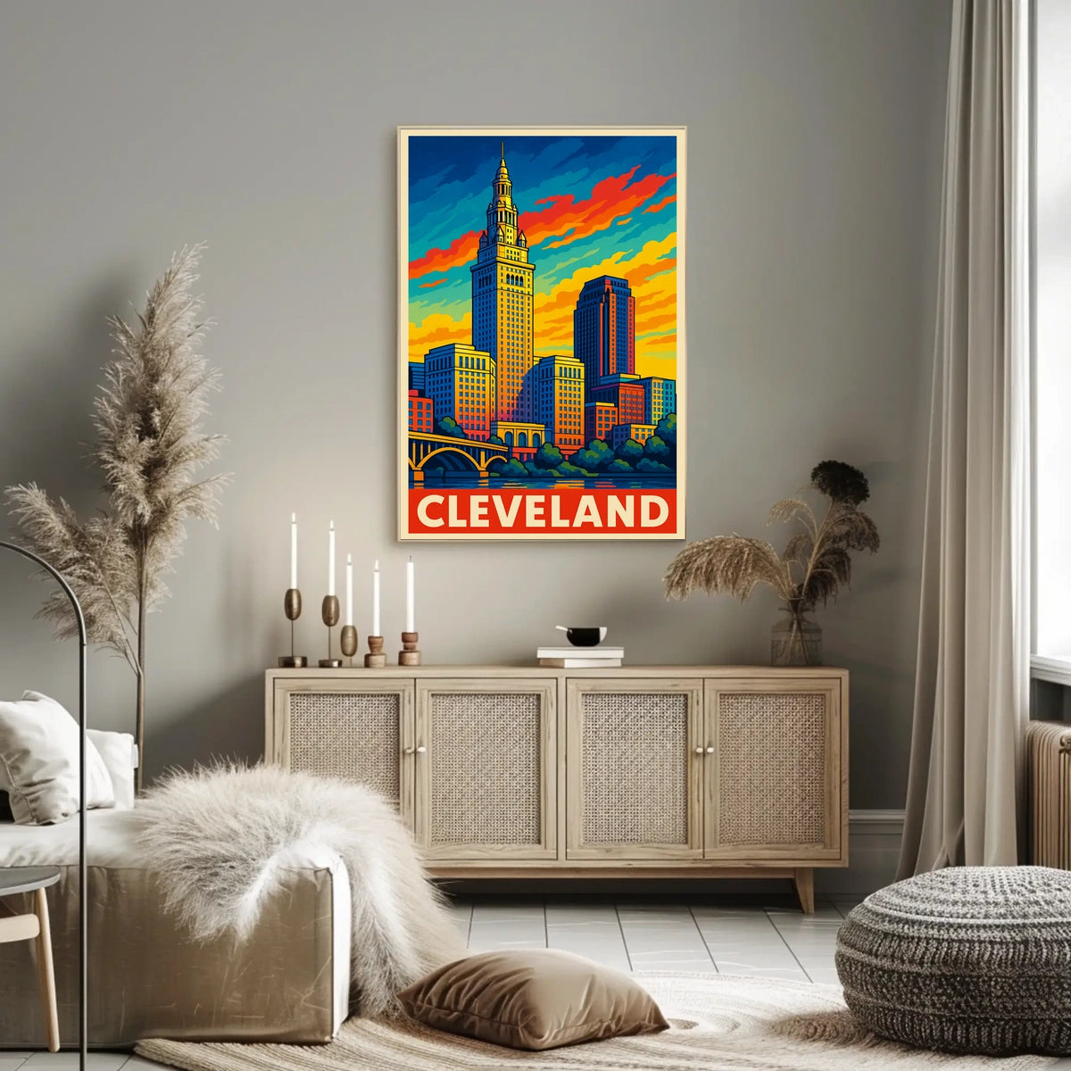 Cleveland Skyline Poster