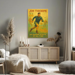 Jim Thorpe Legendary Athlete Poster