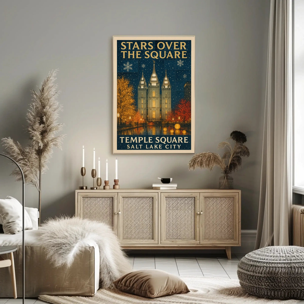 Stars Over Temple Square Poster