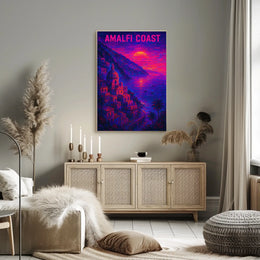 Amalfi Coast Sunset Poster