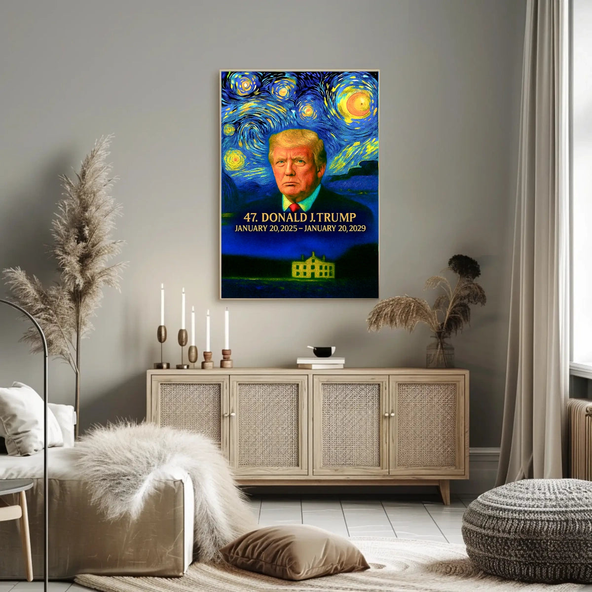 Donald Trump 47th President of the United States Presidential Masterpiece Series Poster