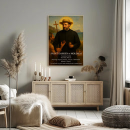 Saint Damien of Molokai Poster PosterGoat