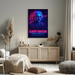 Science Education Albert Einstein Theory Of Relativity Poster