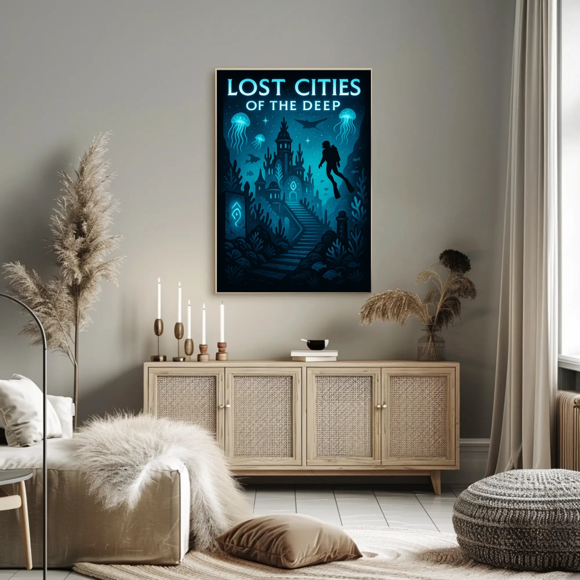 Lost Cities of the Deep Poster PosterGoat