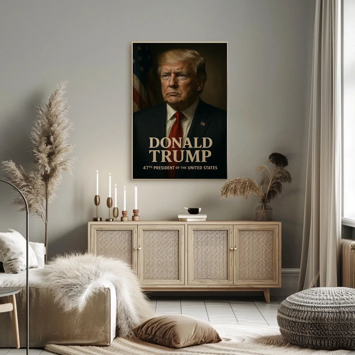 Donald Trump 47th President Poster Wall Art Decor Accent