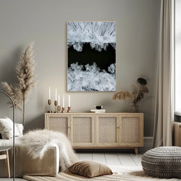 Winter Serenity Aerial View Minimalistic Artistic Poster